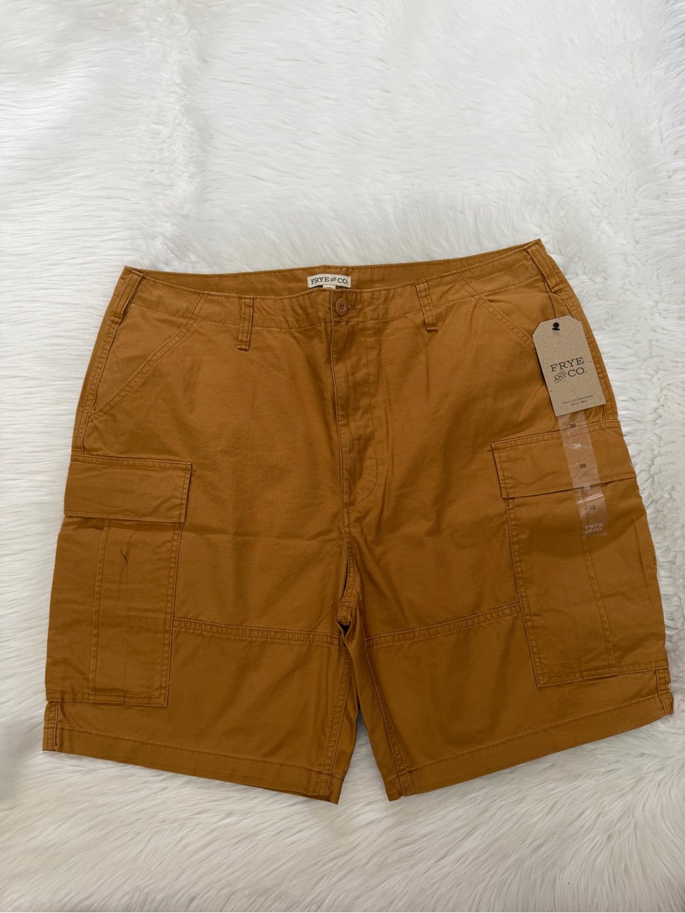 Frye and Co Brown Cargo Shorts Sz 38